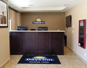 Reception at Days Inn By Wyndham Brooklyn Marine Park.