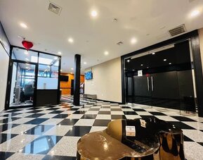 Reception area at Hotel Key.