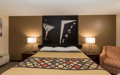 Day room with couch at Coratel Inn And Suites By Jasper Wichita North.