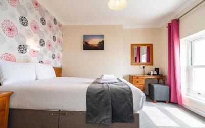 Day room with workspace at The Southcliff Hotel.