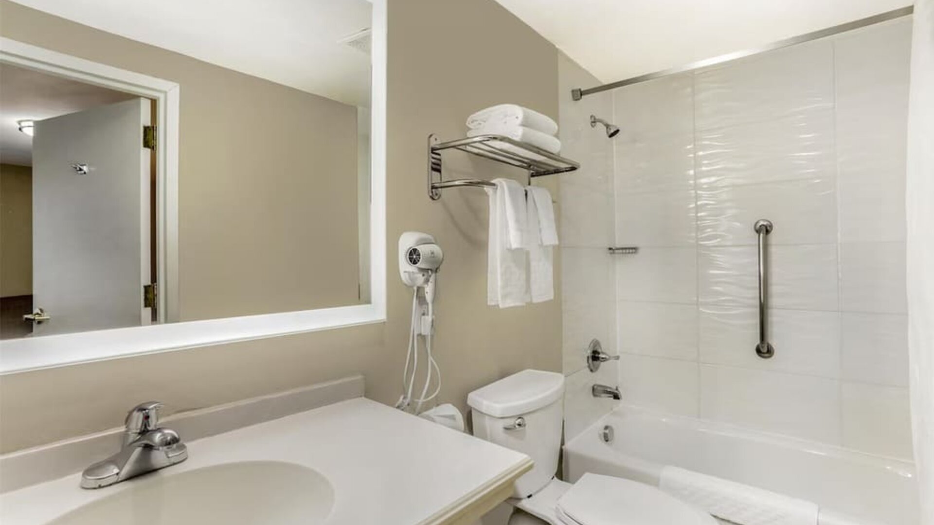 Bathroom at Best Western Fort Lee.
