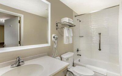 Bathroom at Best Western Fort Lee.
