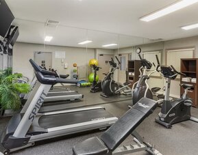 Fitness center at Best Western Fort Lee.