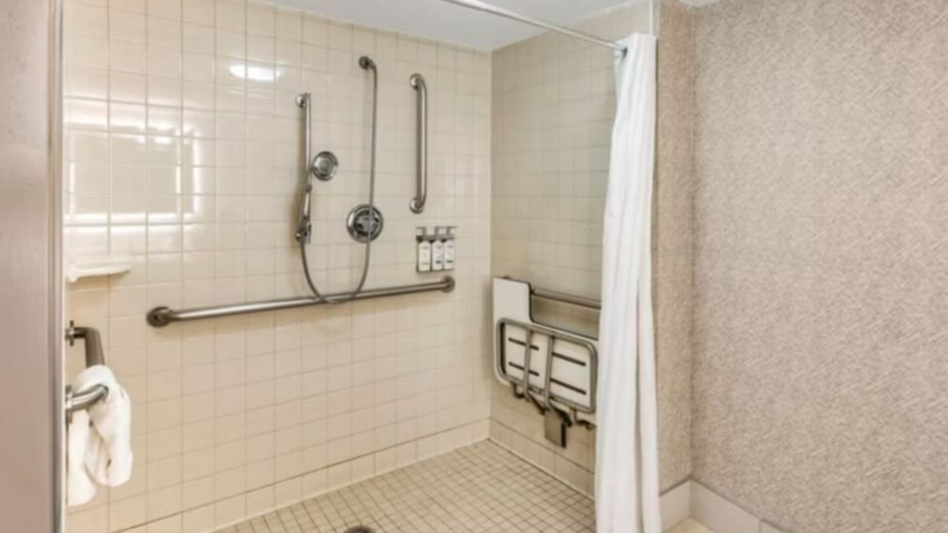 Guest bathroom at Holiday Inn Express Chicago - Downers Grove.