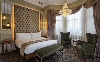 Day use room with large windows at 100 Queen's Gate Hotel London.