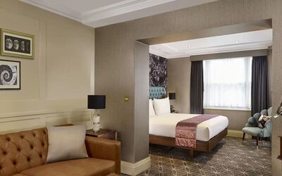 Day use room with large windows at 100 Queen's Gate Hotel London.