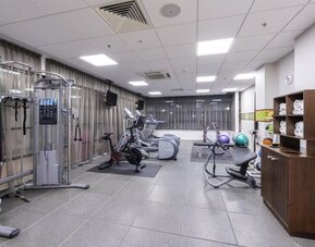 Fitness center at Hampton By Hilton Liverpool/John Lennon Airport.