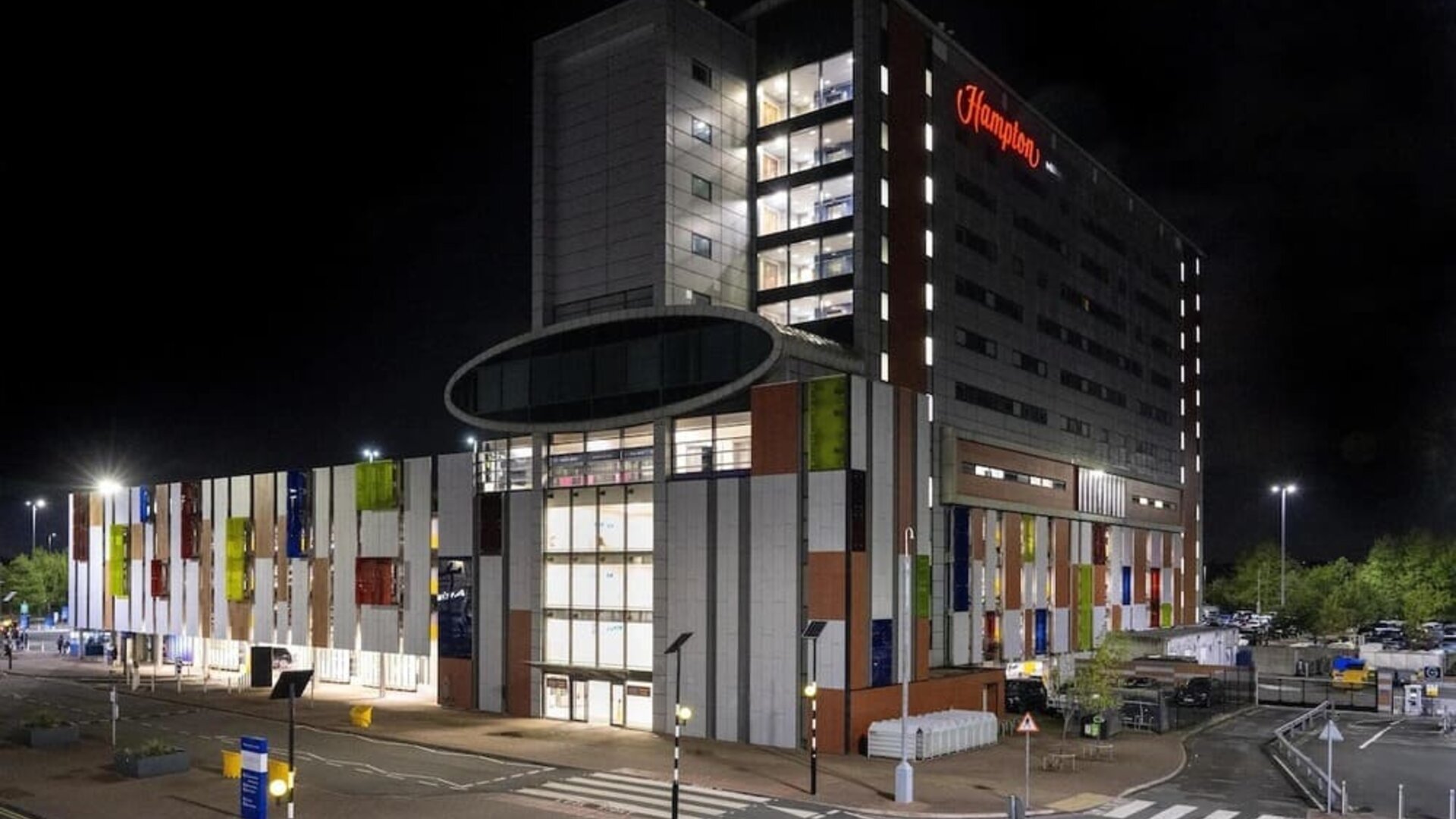 Hotel exterior at Hampton By Hilton Liverpool/John Lennon Airport.