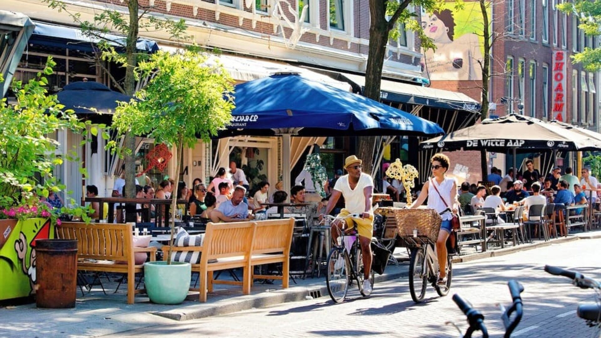 Local landmarks and bicycle riding at Haven Hotel Rotterdam.