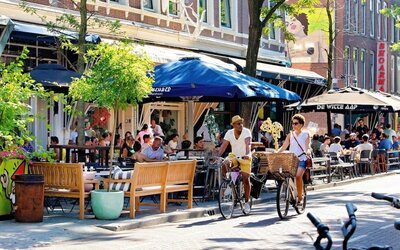 Local landmarks and bicycle riding at Haven Hotel Rotterdam.