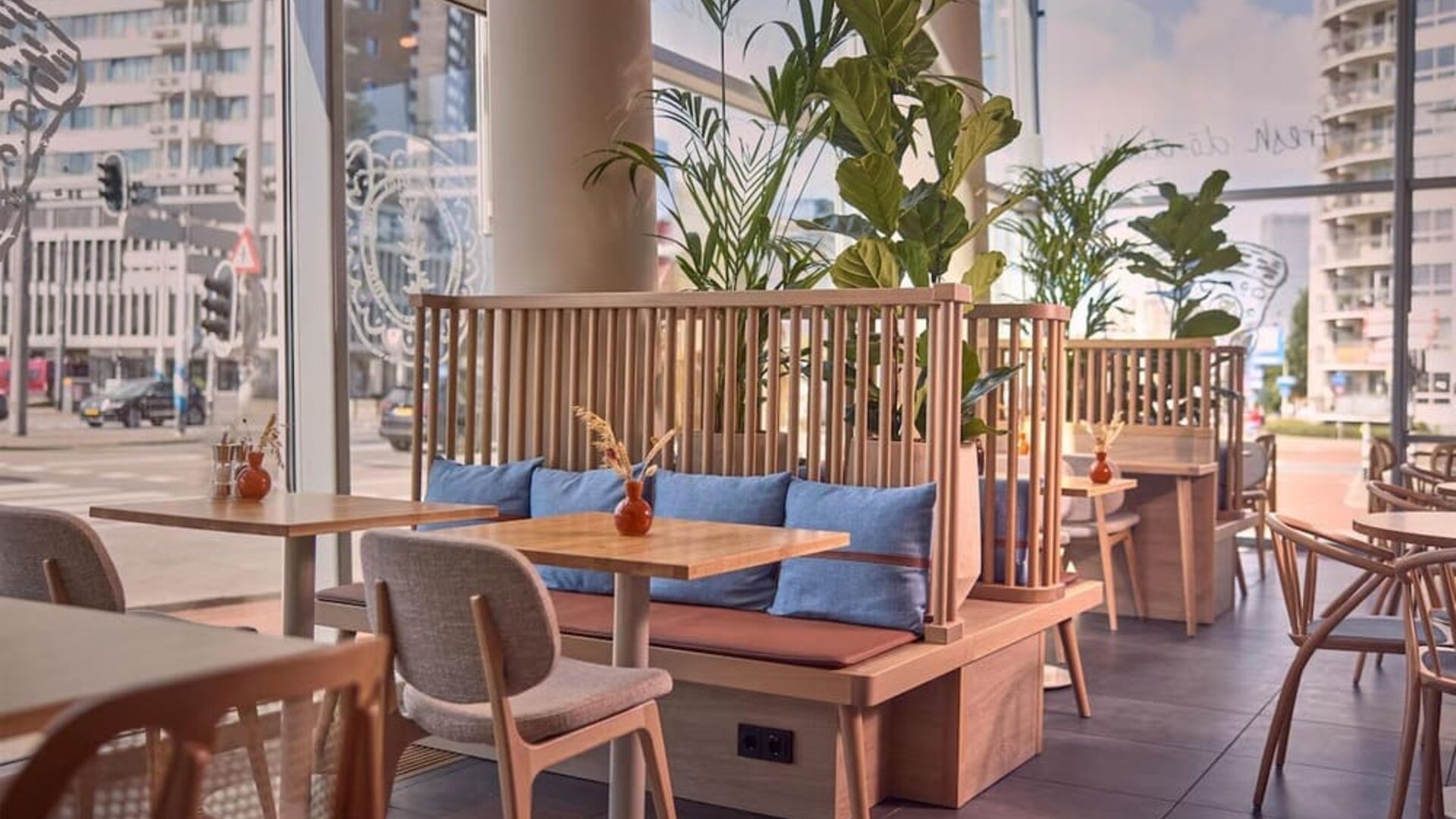 Hotel restaurant at Haven Hotel Rotterdam.