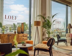 Coffee shop and restaurant at DoubleTree By Hilton Rotterdam Centre.