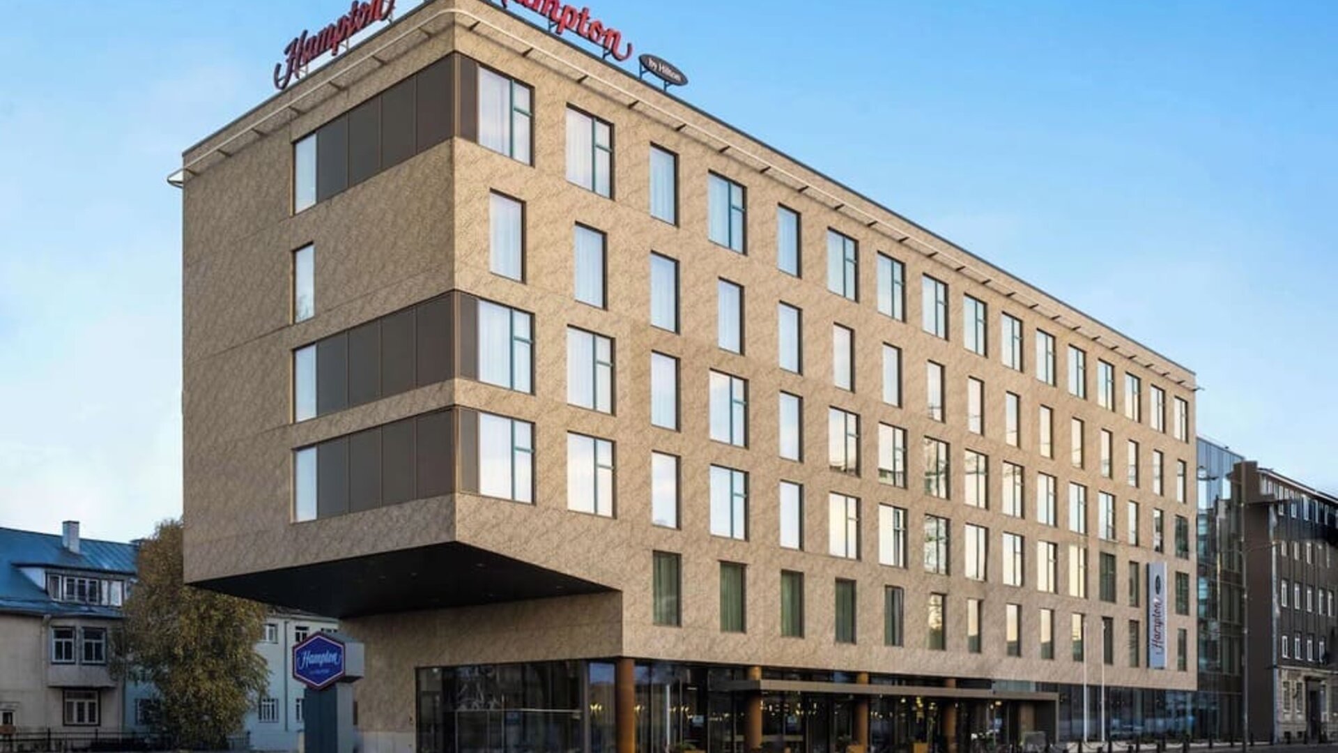 Hotel exterior at Hampton By Hilton Tallinn.