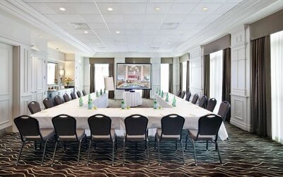 Large meeting room at Hilton Garden Inn Montreal Airport.