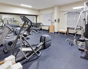 Fitness center with cardio and strength-training equipment at Holiday Inn Downtown Shreveport.