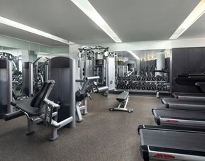 Fully equipped fitness center with cardio and strength-training equipment at Hyatt Union Square New York.
