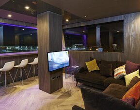 Lounge area at Bloc Hotel.