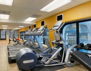 Fitness center available at Embassy Suites By Hilton Arcadia.