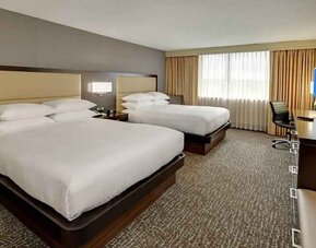 Comfortable and spacious 2 queen size beds at the Hilton Orlando-Altamonte Springs.