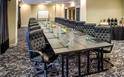 Meeting room with conference table at the Embassy Suites by Hilton Portland-Downtown.