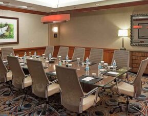 Meeting room perfect for every business need at the Hilton Omaha.