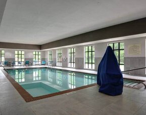 Indoor pool at the Hampton inn & Suites Ardmore.
