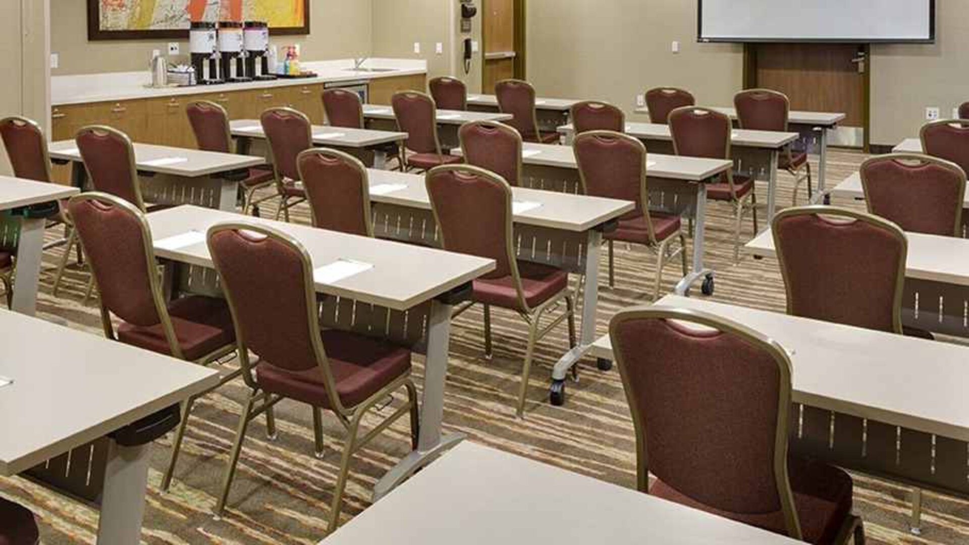 Professional meeting room and conference center at Hampton Inn & Suites Murrieta Temecula.