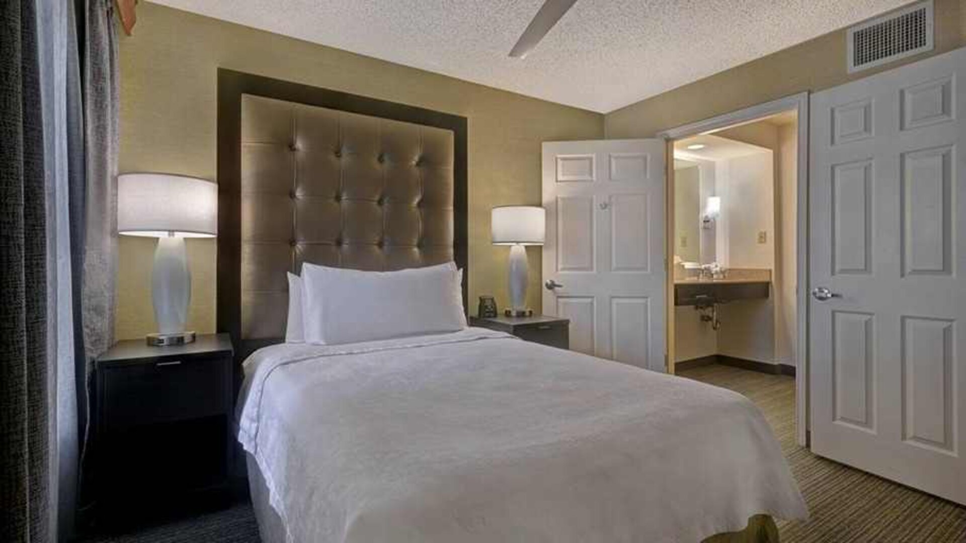 romantic king bedroom at Homewood Suites by Hilton - Boulder.
