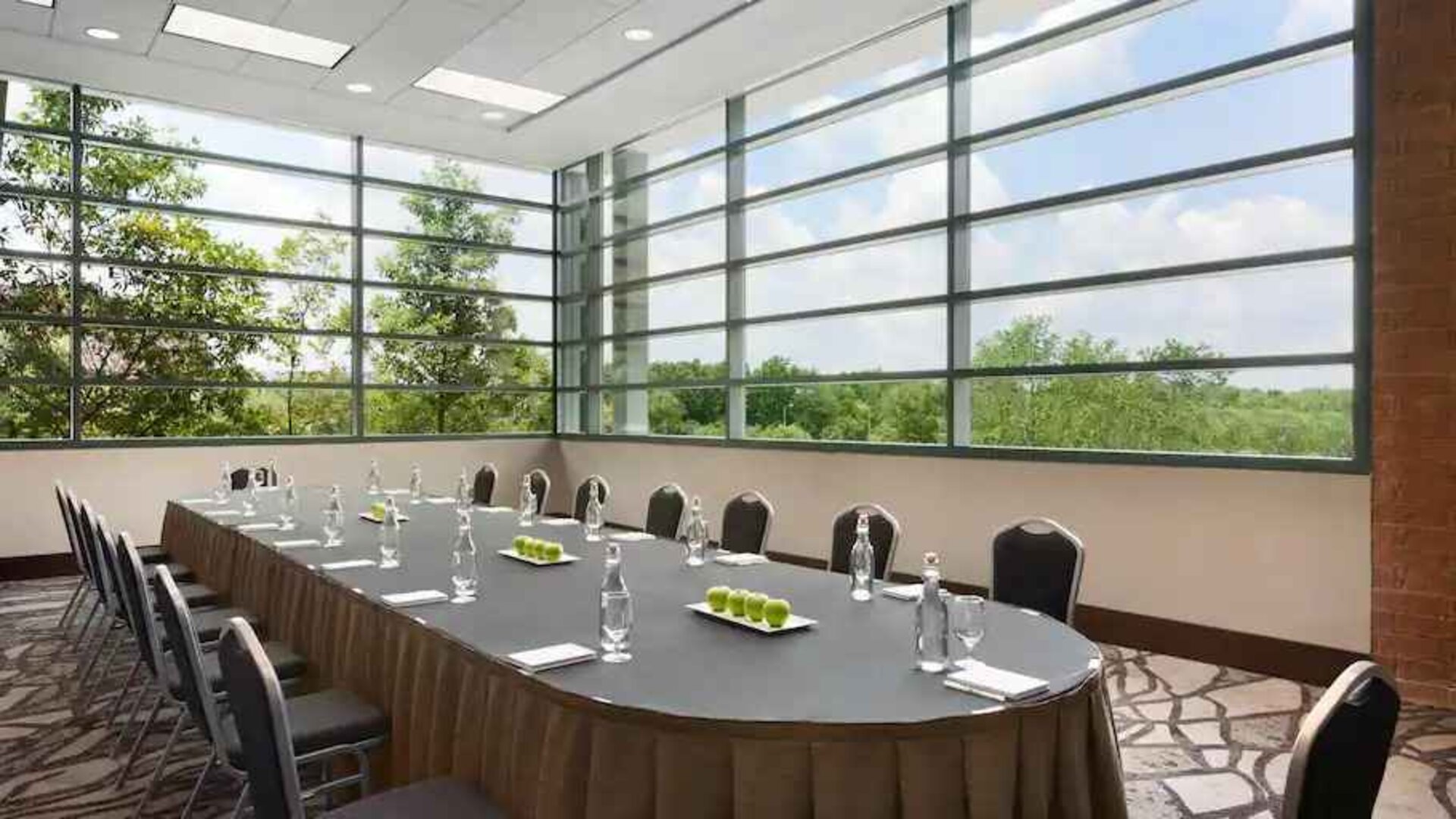 Bright and quite meeting room at the Embassy Suites by Hilton Charleston Airport Convention Center.
