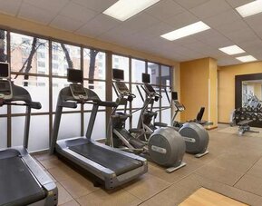 fitness center well equipped for all exercise at Embassy Suites by Hilton Newark Wilmington South.