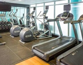 Well-equipped fitness center at DoubleTree by Hilton Hotel Wilmington.