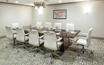 Professional, bright-lit meeting room at DoubleTree by Hilton Hotel Wilmington.