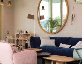 Comfortable hotel workspace at the Hilton Garden Inn Tours Centre.