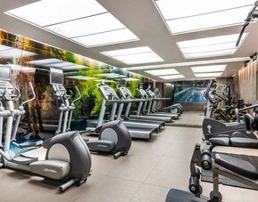 well equipped fitness center at DoubleTree by Hilton Bogota Salitre AR.