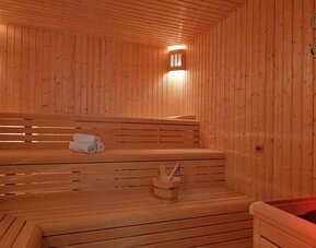 relaxing sauna available at Hilton Garden Inn Mardin.