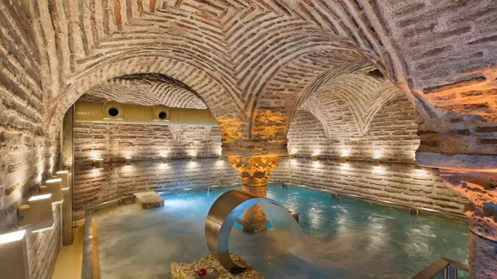 relaxing traditional Turkish jacuzzi at Hagia Sofia Mansions Istanbul, Curio Collection by Hilton.