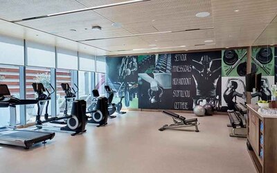 well equipped fitness center at Hilton Garden Inn Kuwait.