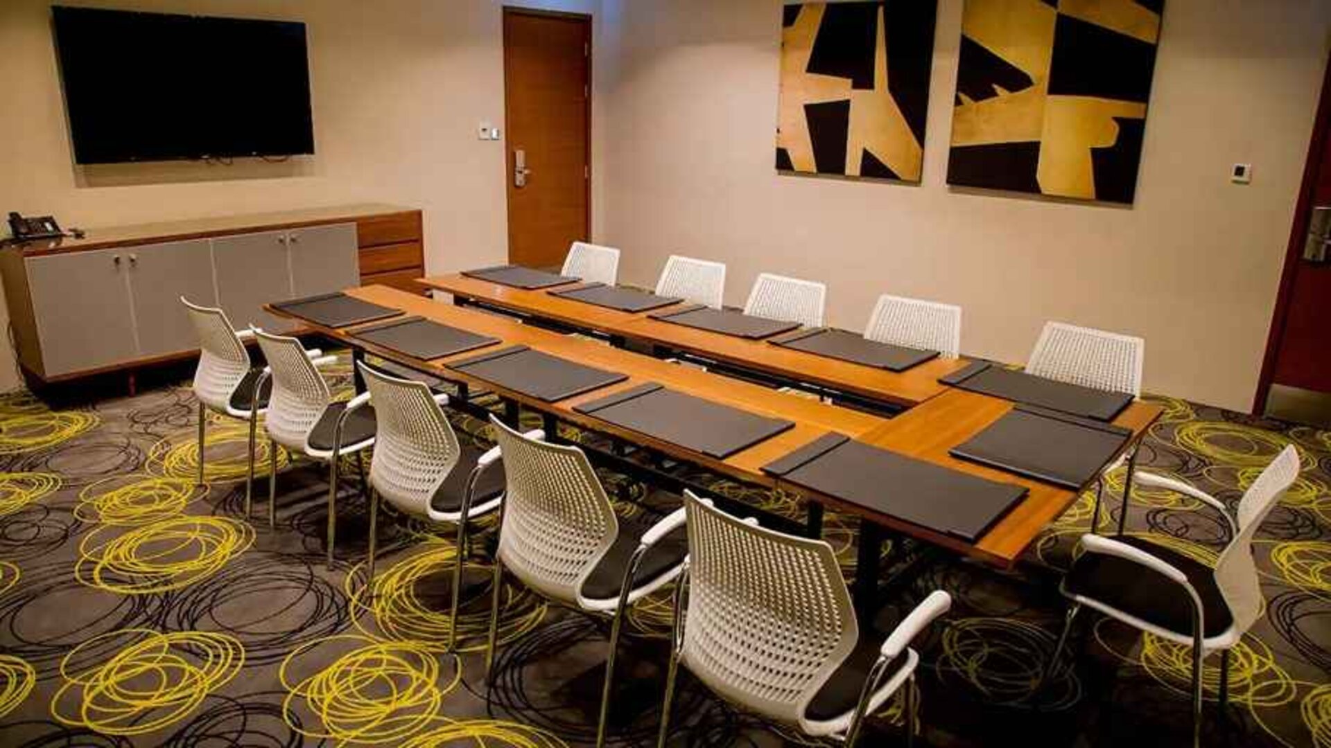 professional meeting room at Hilton Garden Inn Nairobi Airport.