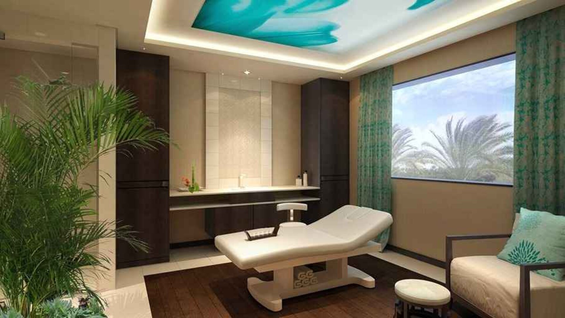 relaxing spa available at Hilton Alexandria King's Ranch.