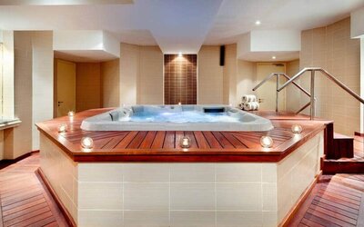 Beautiful jacuzzi at the Hilton Yaounde.