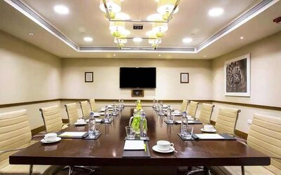 professional meeting room for all business meetings at Hilton Garden Inn Trivandrum.
