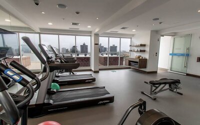 Fitness center at the Hampton by Hilton Lima San Isidro.