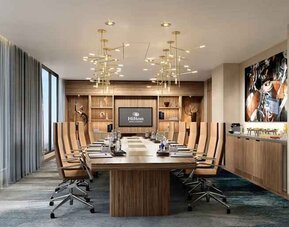 Meeting room at the Hilton Kinshasa.