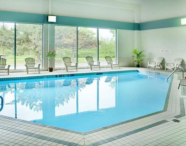 Indoor pool at Travelodge Ottawa East.