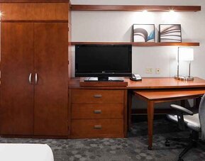 In-room workspace at Courtyard Miami Dolphin Mall.