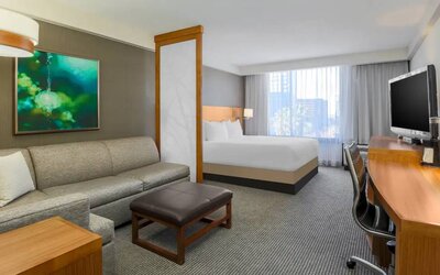 Day use room with living area at Hyatt Place San Jose Downtown.