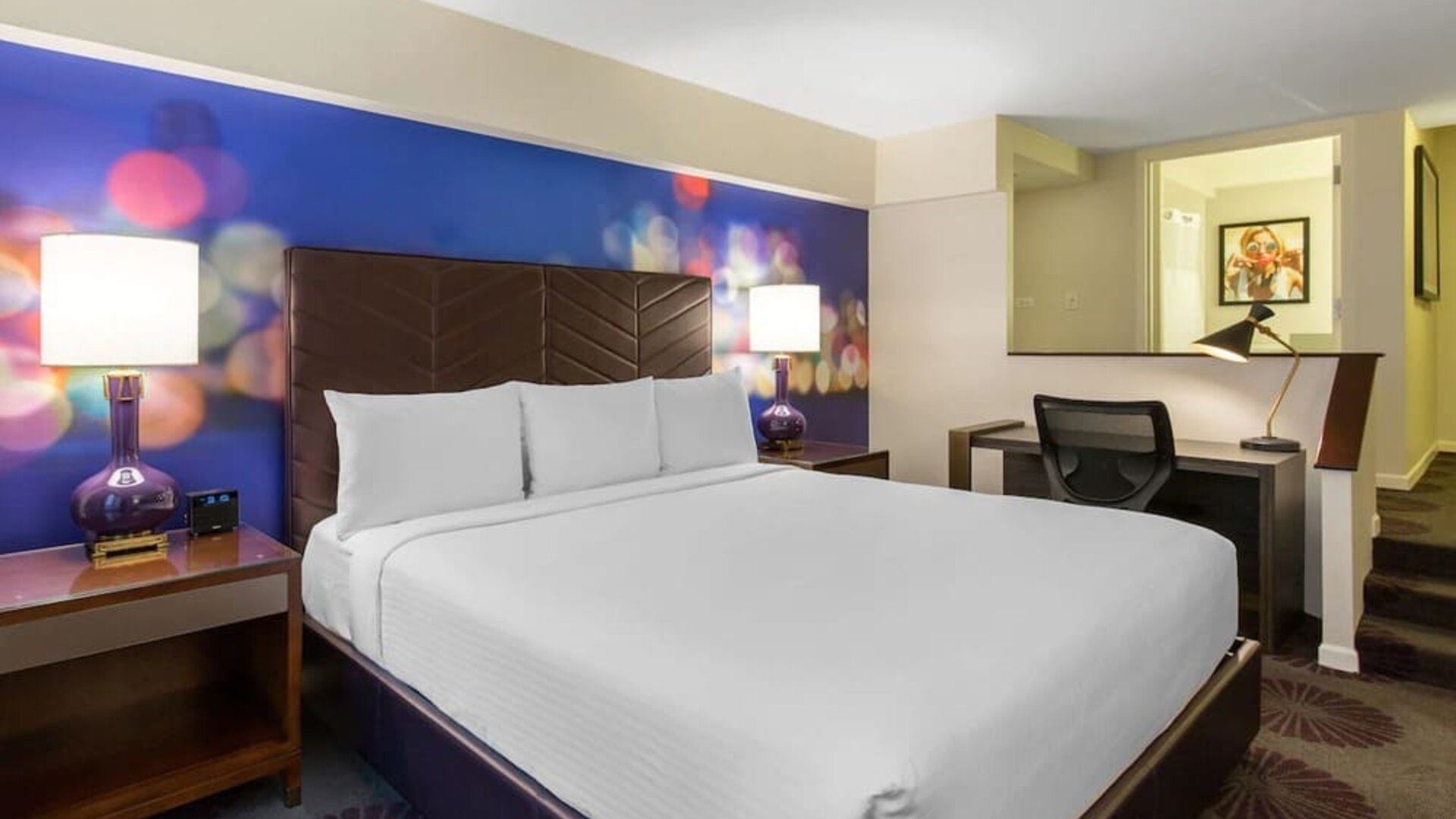 Comfortable king bedroom at The Chicago Hotel Collection - Magnificent Mile.