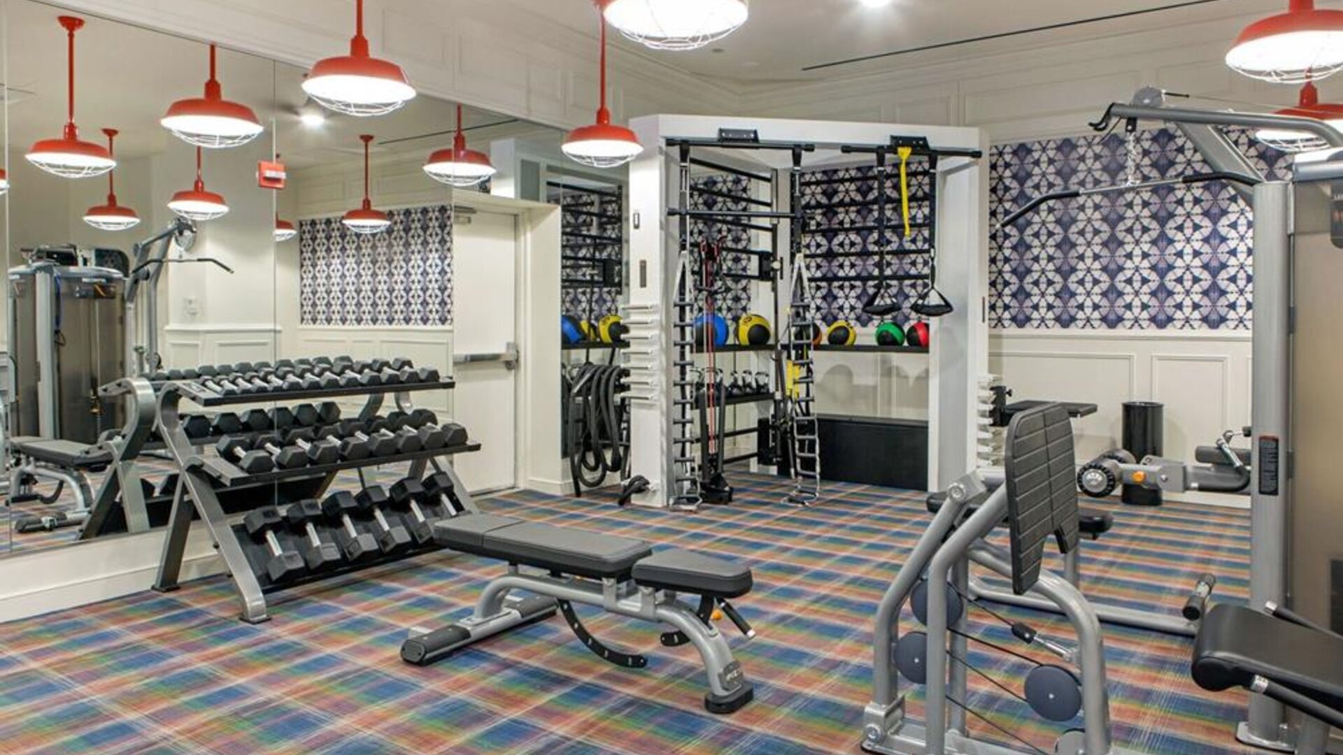 Well equipped fitness center at The Chicago Hotel Collection - Magnificent Mile.