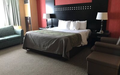 Day use room with sofa at Travelodge Absecon Atlantic City.