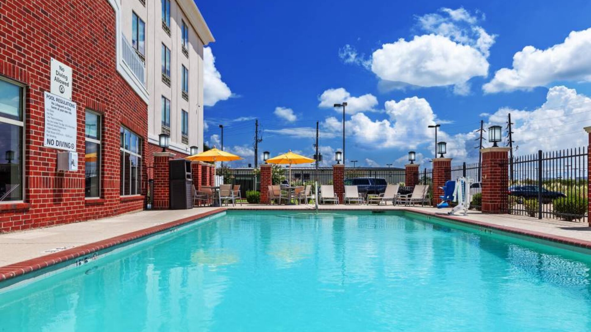 Refreshing outdoor pool at Holiday Inn Express & Suites Shreveport South - Park Plaza.